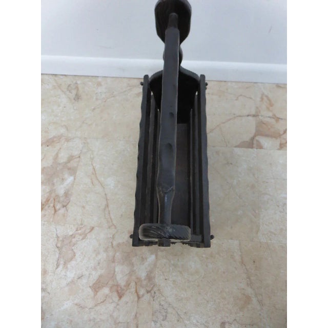 Witco Mid-Century Carved Magazine Rack Holder For Sale In Philadelphia - Image 6 of 7