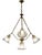 Mid-Century Murano Glass 4-Light Chandelier, 1950s For Sale