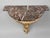 Wood Italian 18th Century Parcel-Gilt Rococo Demilune Console With Hoof Feet For Sale - Image 7 of 10