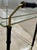Mid-Century Hollywood Regency Faux Bamboo and Brass Two-Tier Drinks Trolley. For Sale - Image 4 of 12