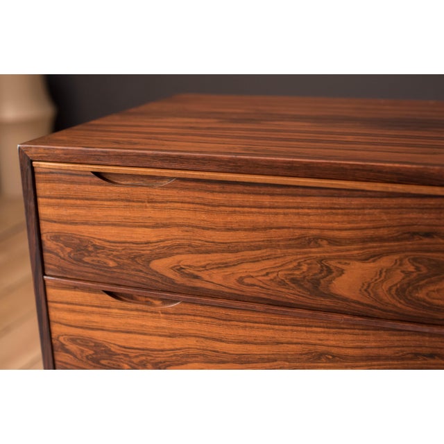 Arne Vodder Vintage Rosewood Danish Modern Six Drawer Dresser by Odense Møbelfabrik For Sale - Image 4 of 18