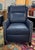 Hancock & Moore Hancock & Moore Navy Blue Leather Recliners, a Pair For Sale - Image 4 of 9