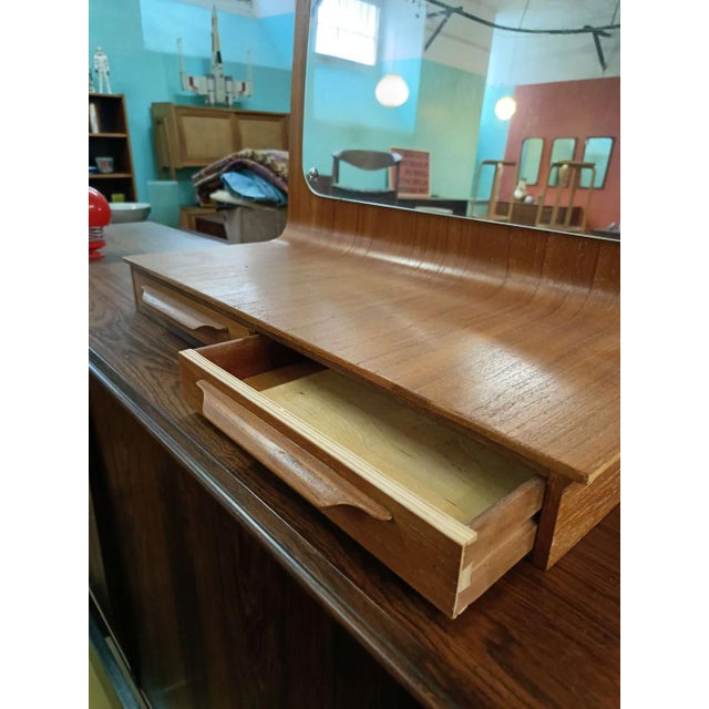 Mid-Century Modern Vintage Danish Hanging Mirror by Johannes Andersen, 1950s For Sale - Image 3 of 6