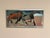 Original Swedish Oil on Panel – “Two Horses” by Calle Johansson – Signed & Dated 1959 – Vintage & Framed – 35 × 75 cm...