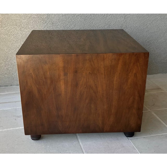 Circa 1970 Henredon Fine Furniture Chinoiserie-Style Mahogany Bedside / Chairside Commode For Sale - Image 10 of 18