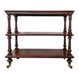 Mahogany Etagere on Bronze Casters, by Robert Strahan, Dublin, Mid-19th Century For Sale