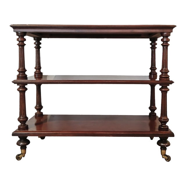 Mahogany Etagere on Bronze Casters, by Robert Strahan, Dublin, Mid-19th Century For Sale