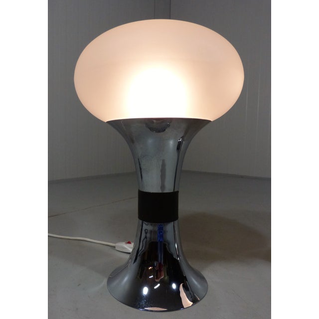 1960s Large Space Age Glass Table Lamps, 1960s, Set of 2 For Sale - Image 5 of 18