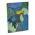 Abstract Vintage Abstract Geometric Acrylic Painting on Canvas Board in Blue and Green Tones.. For Sale - Image 3 of 10