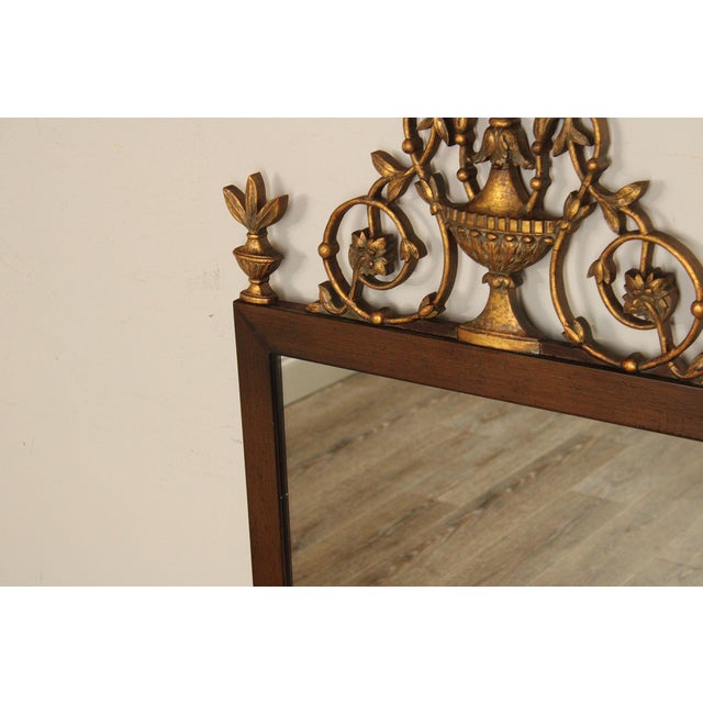 Brown John Widdicomb Adam Style Mahogany And Partial Gilt Wall Mirror For Sale - Image 8 of 18