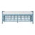 Wood Luna Bench - Pool Blue For Sale - Image 7 of 7