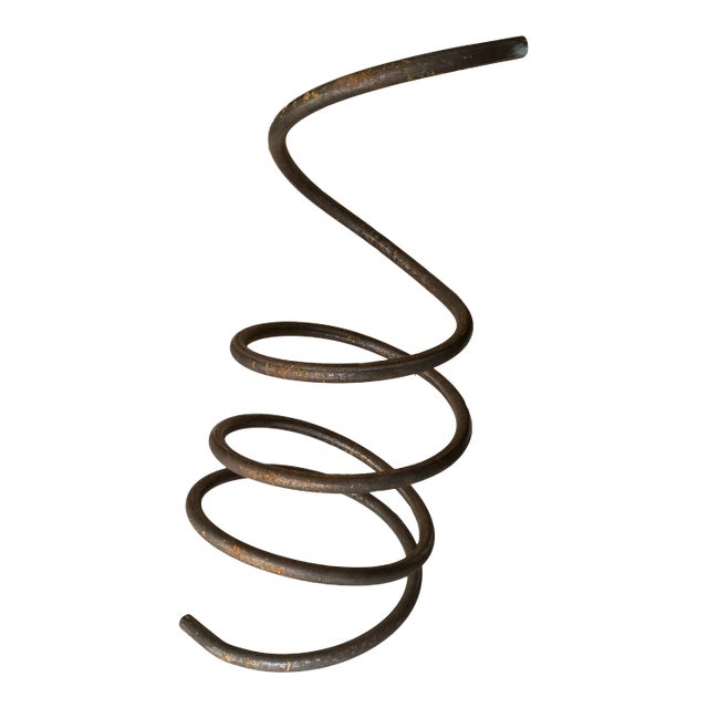 1980s Hand Hammered Industrial Coil Spiral Artwork For Sale