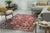 8x10 Lila Chic Red Floral Traditional Hand Knotted Wool Carpet Rug For Sale - Image 4 of 5