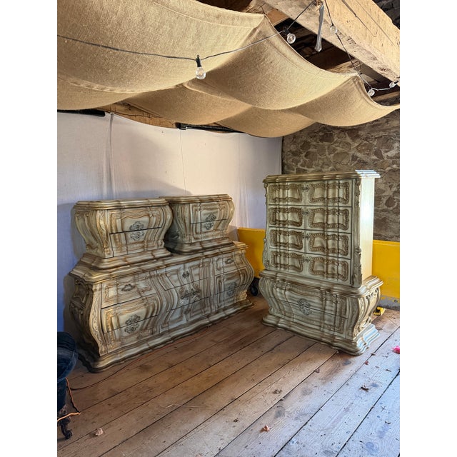 French Provincial Bedroom set from the 1960's. The film set designer in me was very drawn to these pieces. There was an...