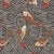 SAMPLE - Schumacher Koi Fish Fabric In Midnight For Sale