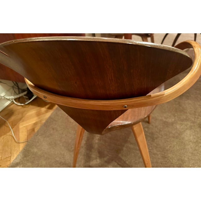 Mid 20th Century Mid 20th Century Plycraft "Pretzel" Bentwood Dining Chairs With Arms For Sale - Image 5 of 18