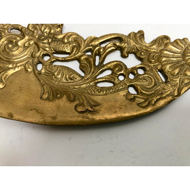 Asian Design Brass Fish Serving Set For Sale - Image 4 of 9