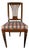 19th Century French Directoire Walnut Side Chair With Pierced Fan-Form Back For Sale
