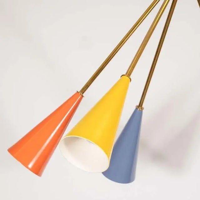 Gold Early 21st Century Colorful "Harlequin" Chandelier For Sale - Image 8 of 13