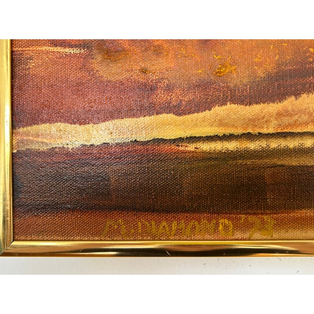 Navajo Wild Land (1973) Abstract Expressionist Landscape Oil Painting by Matthew Diamond For Sale In San Francisco - Image 6 of 14
