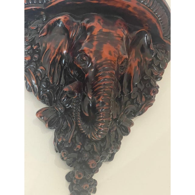 Safari 1950s Elephant Wall Bracket Tropical Safari Style For Sale - Image 3 of 5