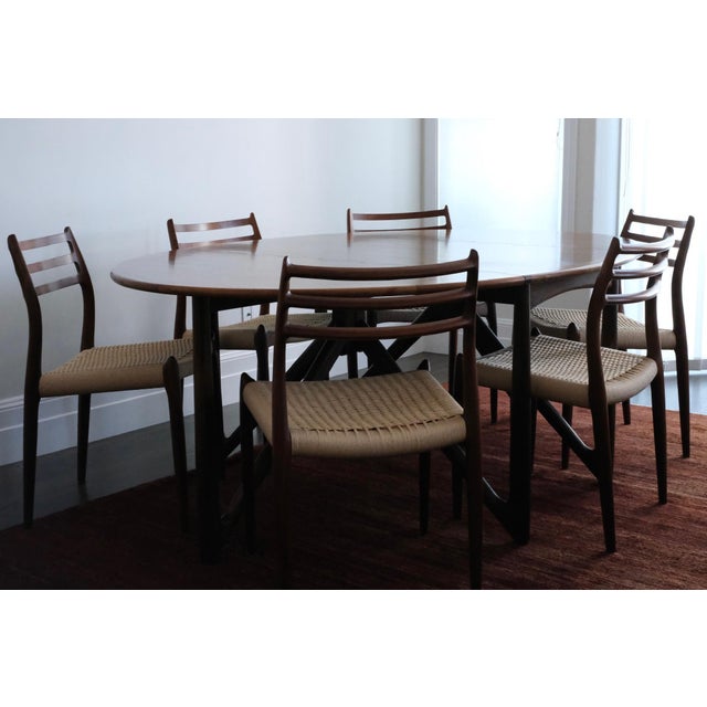 Niels Koefoed Rosewood Gateleg Dining Table Model 304 (“Eva”), 1960’s For Sale - Image 15 of 16