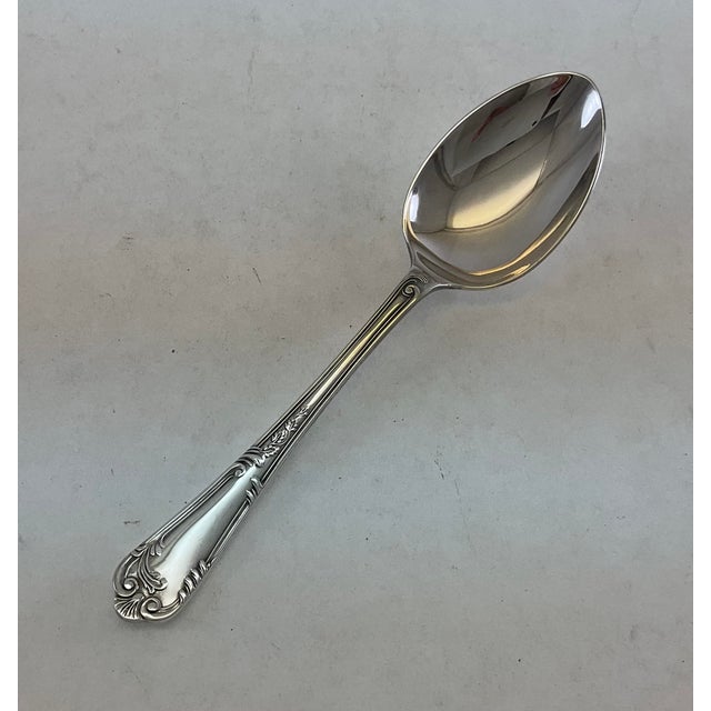 Frank Cobb & Co 1980s Silver Plated Dinner Spoon, La Regence For Sale - Image 4 of 12