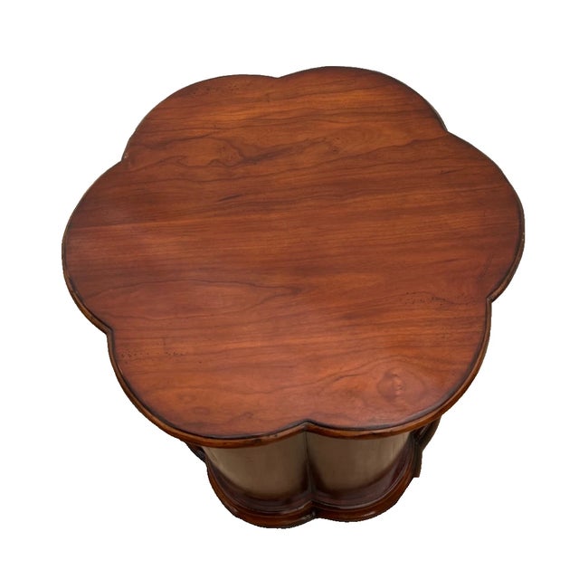 Wood 1990s Art Deco Style Table Nightstand Cabinet and Shelf Seven Seas by Hooker Furniture For Sale - Image 7 of 13