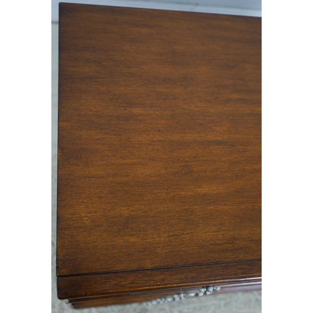 Butler Mahogany 4 Drawer Decorator Chest W. Shell Front Drawers For Sale - Image 15 of 18