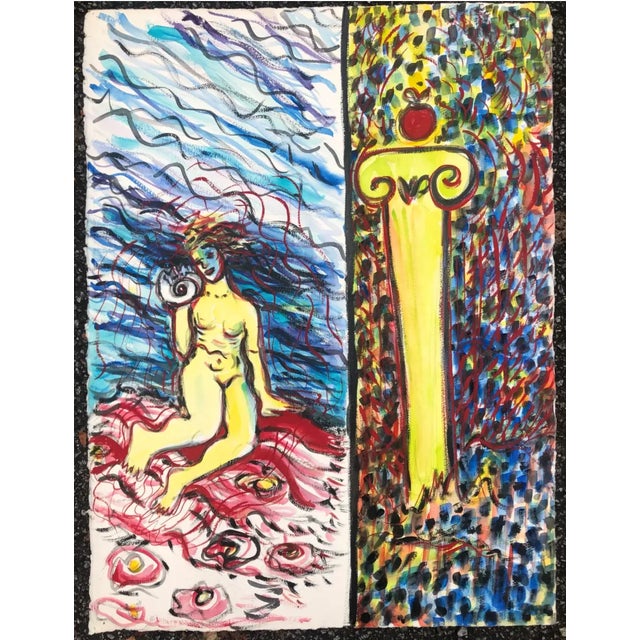 Postmodern painting of Venus with a shell by Atlanta artist Adrienne Anderson (1949-2020). Anderson earned her MFA from...