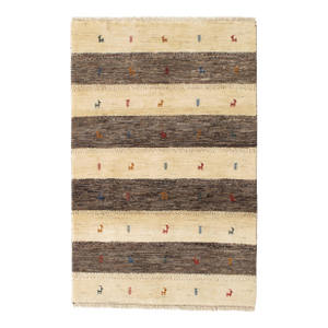 Vintage Persian Hand-Knotted Lori Gabbeh Rug 3'2" X 4'11"
