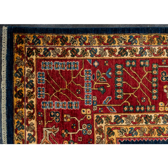 Oriental Handmade Rug 12'3" x 14'9" For Sale - Image 4 of 4