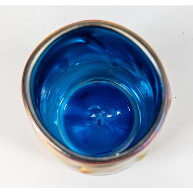 Glass Mid-Century Contemporary Aurene Glazed Art Glass Vase, Signed For Sale - Image 7 of 12