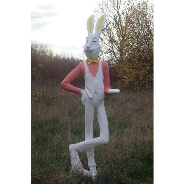 Plastic Large White Rabbit, 1960s For Sale - Image 7 of 12