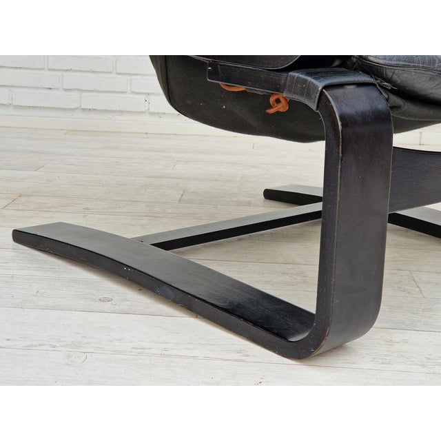 Black Set of Swedish Kroken Lounge Chairs by Åke Fribyter for Nelo, 1970s For Sale - Image 8 of 18