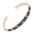 Early 21st Century Turquoise Evil Eye Sterling Silver Cuff Bangle Bracelet For Sale - Image 5 of 7
