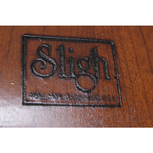 Sligh John Goddard Cherry Tall Grandfather Clock For Sale - Image 13 of 18