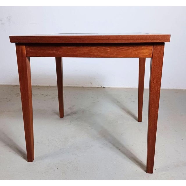Fully Restored Danish Teak Side Table with Tiles from Skærbæk Keramik, 1970s For Sale - Image 6 of 11
