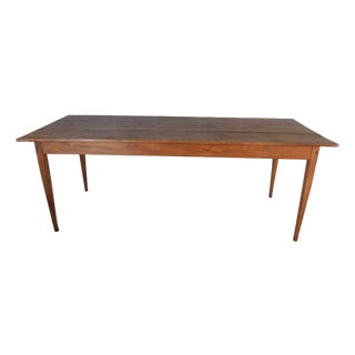 Antique Shaker Farmhouse Style Dining Table 82.5"w For Sale