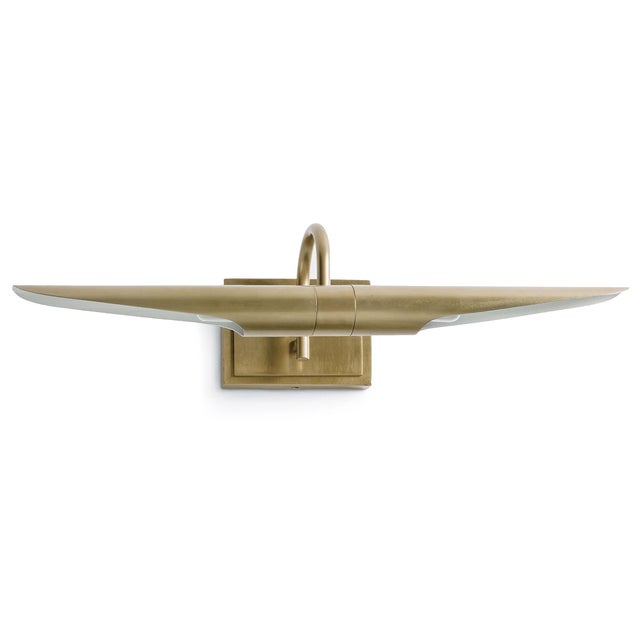 2020s Regina Andrew Redford Picture Light Small in Natural Brass For Sale - Image 5 of 5