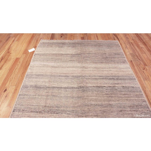 Nazmiyal Collection Decorative Soft Color Modern Moroccan Area Rug For Sale In New York - Image 6 of 8