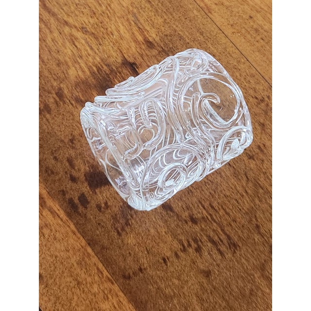 Vintage Glass Napkin Rings, Set of 8 For Sale - Image 10 of 11