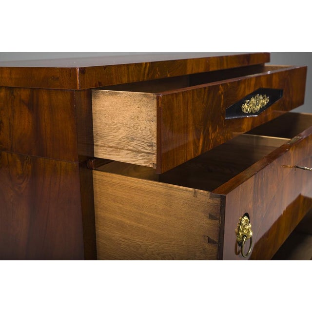 Early 19th Century Biedermeier Mahogany Commodes, 1830s For Sale - Image 13 of 18
