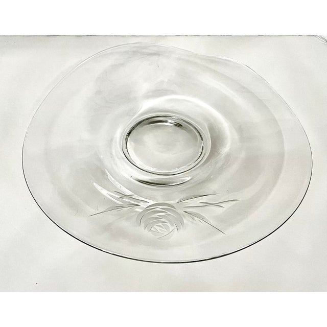 Fostoria Glass Company Vintage Fostoria Serving Platter For Sale - Image 4 of 6