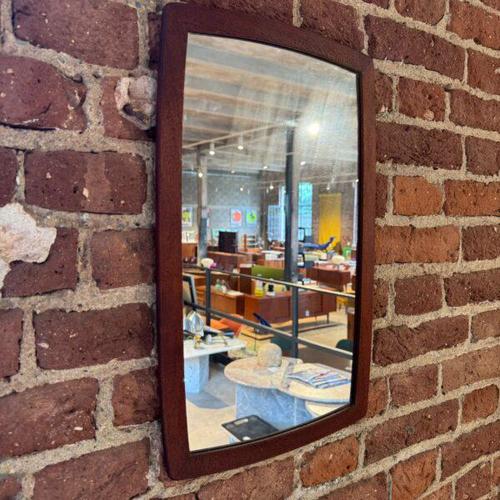 Vintage Teak Mirror, Denmark, 1960 For Sale - Image 3 of 5