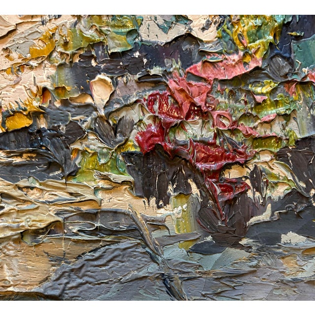 1950s Vintage 1950’s French Impressionist Oil Painting Street Scene of Paris For Sale - Image 5 of 9