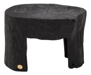 Rustic Sculptural Side Table by Logniture