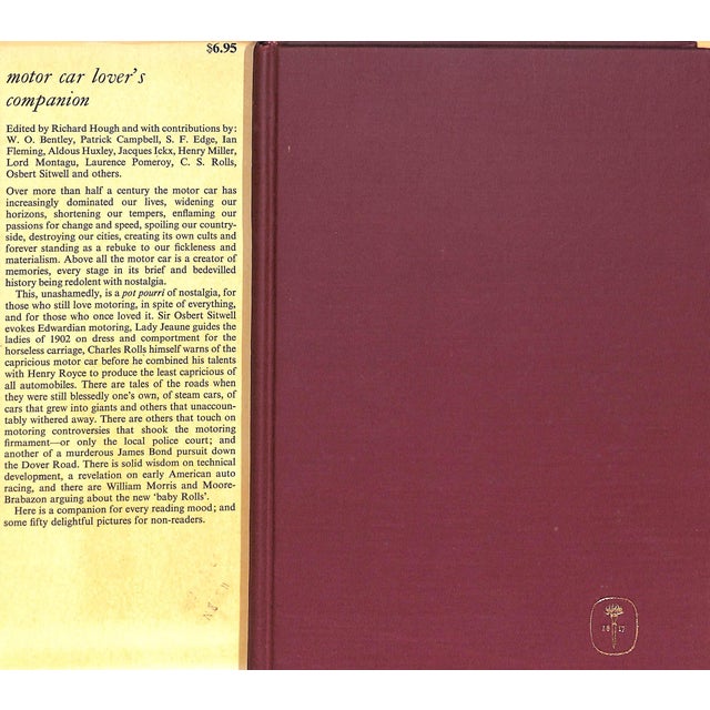 Traditional "Motor Car Lover's Companion" 1965 Hough, Richard [Edited By] For Sale - Image 3 of 10