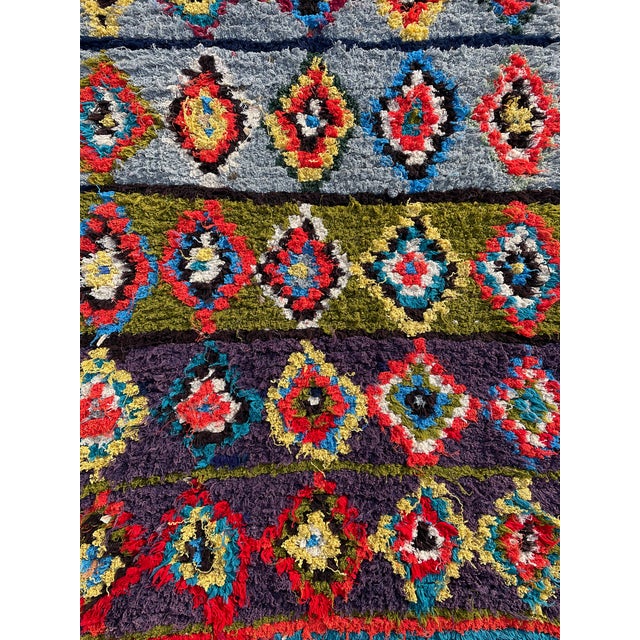 Boucherouïte Rug, Moroccan carpet of the xxe century, it is a work born from the modest families established in the rural...