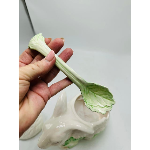 White Vintage Bunny Tureen For Sale - Image 8 of 8